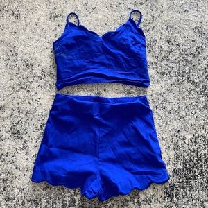 Blue two piece
